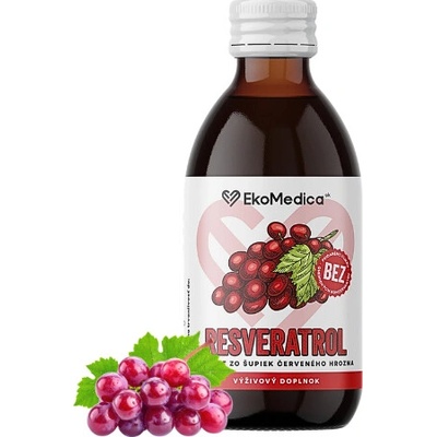 EkoMedica SK Resveratrol extrakt zo šupiek červeného hrozna 250 ml