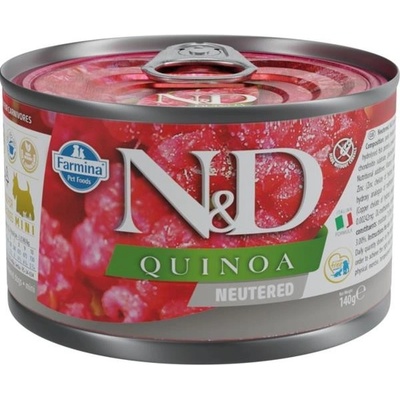 N&D Quinoa Dog Pork Neutered Mini 140 g