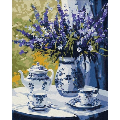 Ideyka Malování podle čísel Levandulové zátiší 40 x 50 cm