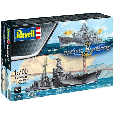 Revell Pacific Warriors USS Fletcher & USS Indianapolis 1:700