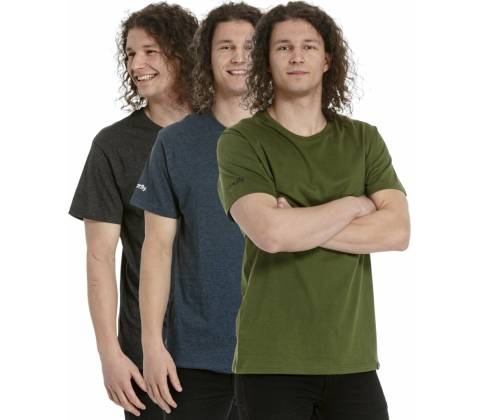 Meatfly Basic 3 pack charcoal heather olive navy heather