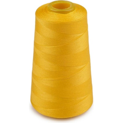 Polyesterové nitě pro overlocky i klasické šití návin 3000 yards PES 40S/2 Varianta: 11 (385) žlutá, Balení: 1 ks