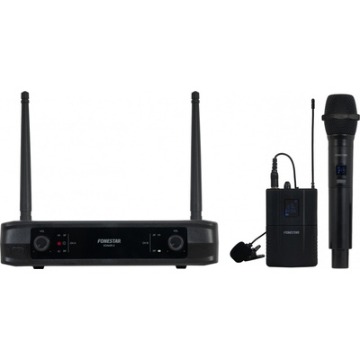 Fonestar SONAIR-2MP - Sada ručního a klopového mikrofonu s pevnou frekvencí v UHF pásmu