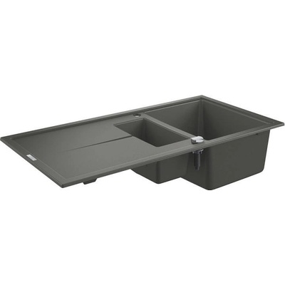 GROHE K400 кухненски умивалник 100 x 50cm, композитен с 2 купи и отцедник (31642AT0)