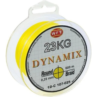 WFT Šnúra Round Dynamix KG Žltá 300m 0,25mm 23kg