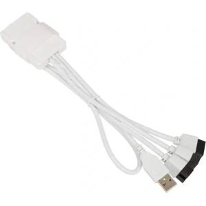 Lian Li USB Хъб Lian Li PW-U2TPAB USB 2.0 1-към-3 Hub - Бяло (G89.PW-U2TPAW.00) - smartx