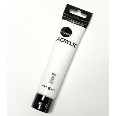 Akrylová barva Lukas Simply bílá 75 ml