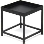 Horecano Метална стойка квадрат за блок маса ЧЕРЕН МАТ 12x12xh12, 5cm (SG-79952(A)) (0184185)
