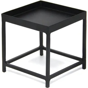 Horecano Метална стойка квадрат за блок маса ЧЕРЕН МАТ 12x12xh12, 5cm (SG-79952(A)) (0184185)