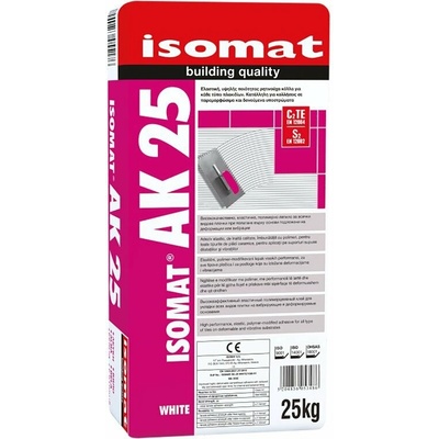 ISOMAT AK 25 Flexibilné polymérové lepidlo C2 TE S2 biela 25 kg