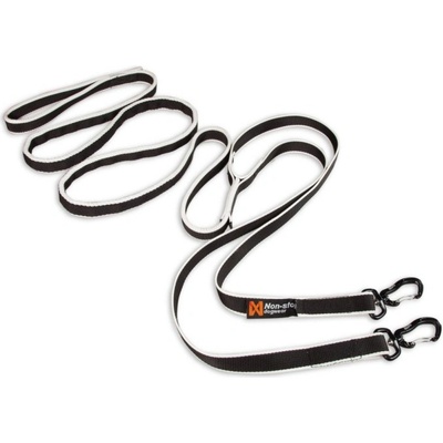 Non-Stop DOGWEAR vodítko s amortizérem pro dva psy