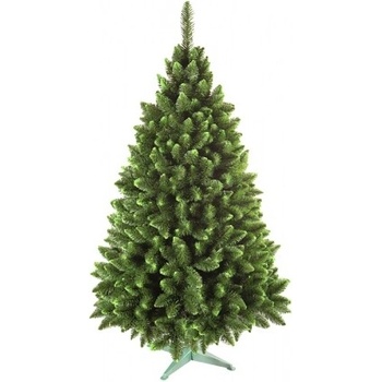 NG 91450 Stromek JEDLE umělý vánoční se zelenými konci plus stojan 220cm 900x900x2200