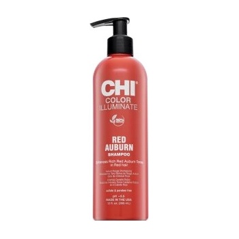 CHI Color Illuminate Red Auburn Shampoo изсветляващ шампоан за съживяване на червените оттенъци 355 ml