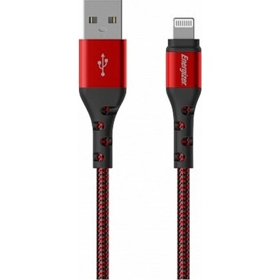 Energizer Кабел Energizer - USB/Lightning, 2 m, червен (C520LKRD)