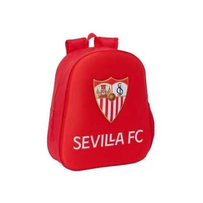 Sevilla Fútbol Club 3D Детска раница Sevilla Fútbol Club Червен 27 x 33 x 10 cm
