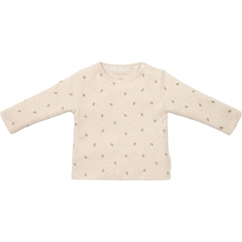 Little Dutch Бебешка блуза с дълъг ръкав Little Dutch - Green Leaves, 50 cm, 0-1 м (CL24291007)