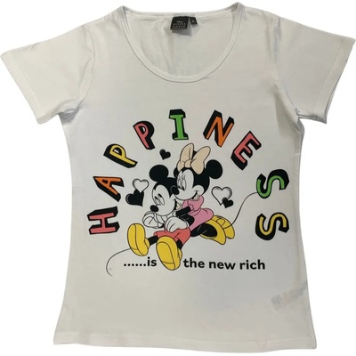Setino Дамска тениска - Мини Маус Hapiness бяла Размер - деца: XS: 104 см