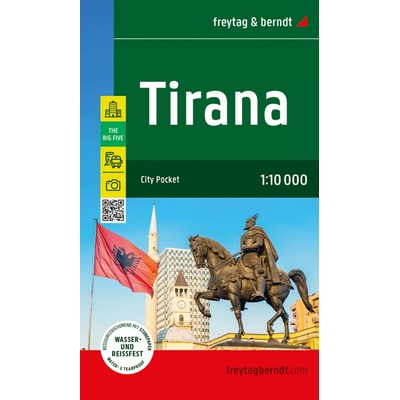 Tirana 1:10 000 - vreckový atlas