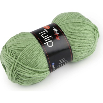 Pletací příze Tulip 100 g Varianta: 33 (410304) zelená sv., Balení: 1 ks 46223/99538/279066