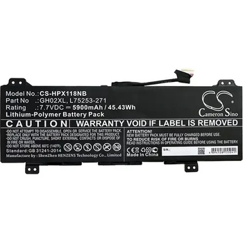 Image 1 of Cameron Sino Батерия за лаптоп HP Chromebook 14 G6 10X23EA; Chromebook X360 13B-CA0000SI; HSTNN-DB9M LiPo 7.7V 5900mAh CAMERON SINO (CS-HPX118NB)