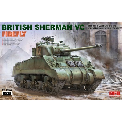 Rye Field Model British Sherman Vc Firefly with work track links 1:35