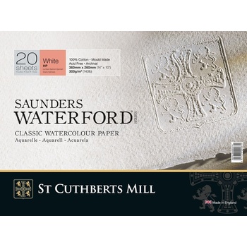 St Cuthberts Mill Saunders Waterford HP+ Скицник 20 36 x 26 cm 300 g White (T45930001011D)