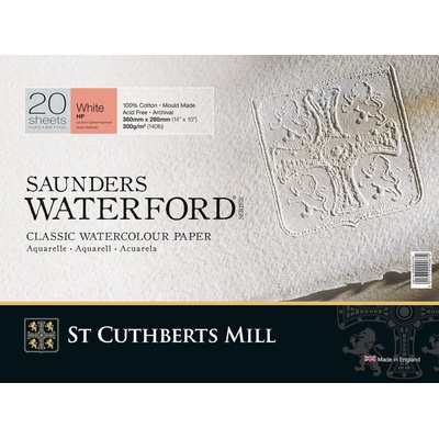 St Cuthberts Mill Saunders Waterford HP+ Скицник 20 36 x 26 cm 300 g White (T45930001011D)