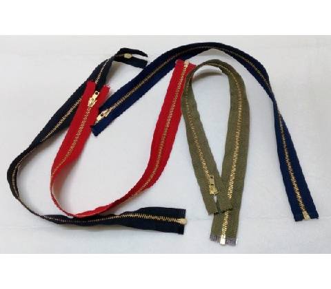 Zip mosazný 100 cm