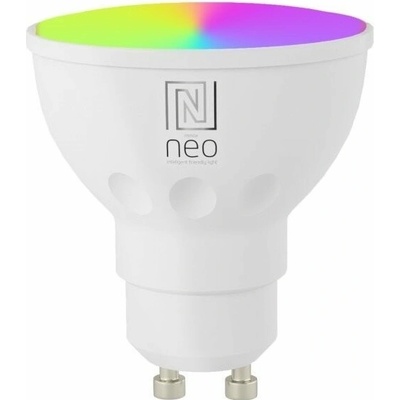 IMMAX NEO Smart žiarovka LED GU10 4,8 W RGB+CCT farebná a biela, stmievateľná, Zigbee