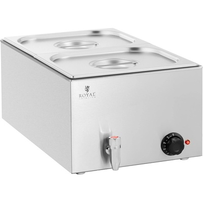 Royal Catering Бен мари - 600 W - 2 GN 1/2 - кран за източване RCBM_GN1/2 (RCBM_GN1/2)