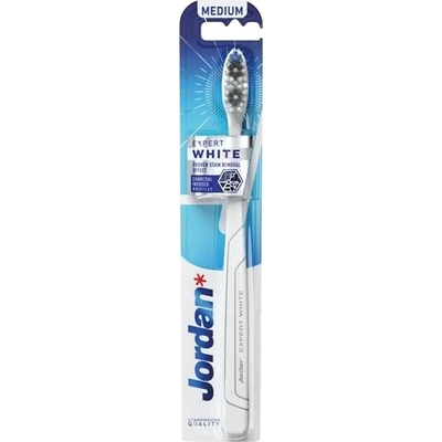 Jordan Expert White Избелваща четка за зъби, Medium, асортимент