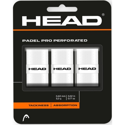 Head Padel Pro Perforated 3 ks white