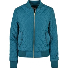 Ladies Diamond Quilt Nylon Jacket jasper