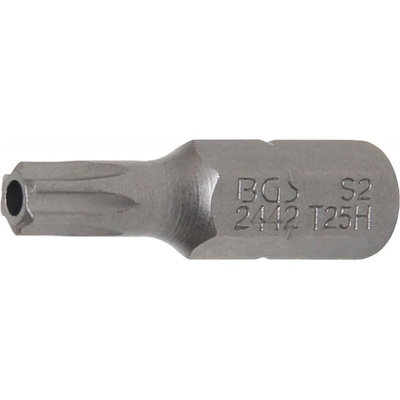Bit BGS šestihran 6,3 mm 1/4" T profil pro Torx s otvoremT25