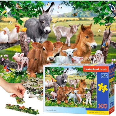 Castorland premium Na farmě 111138 100 dílků