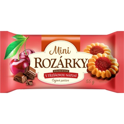 Fammilky Mini Rozárky polomáčené s třešňovou náplní 55 g