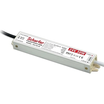 Ledshopik LED zdroj Scharfer SCH-30-24V 24V 30W 1,25A IP67 7 let záruka