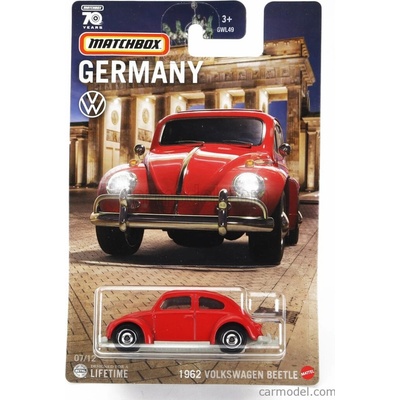 Mattel hot wheels Volkswagen Beetle 1962 Red 1:64
