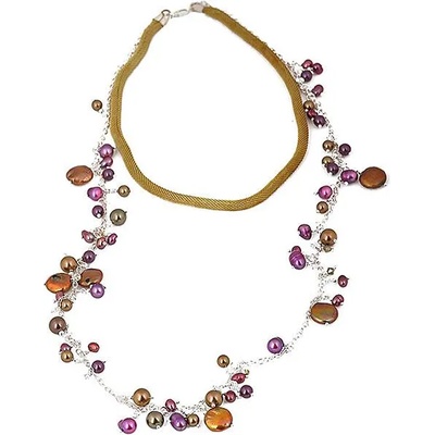 Dannyra Нежно колие 82 см Little Purple shine Dannyra Jewels