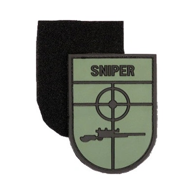Nášivka SNIPER plast ZELENÁ