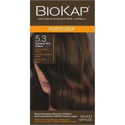 Biokap Nutricolor Barva 5.3 Světle Zlatá Hnědá