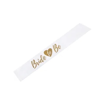 Image 1 of PartyDeco Бяла лента с надпис - Bride to be