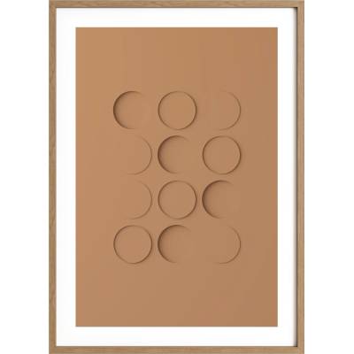 Idealform Poster no. 3 Shadow forms Barva: Terracotta, Velikost: 500x700 mm