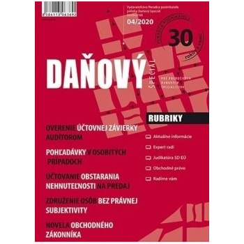 Daňový špeciál 4/2020