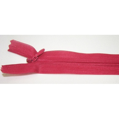 Zips krytý nedeliteľný 25cm vínový