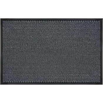 Image 1 of 80 х 50 см текстилна изтривалка на сиво черни райета