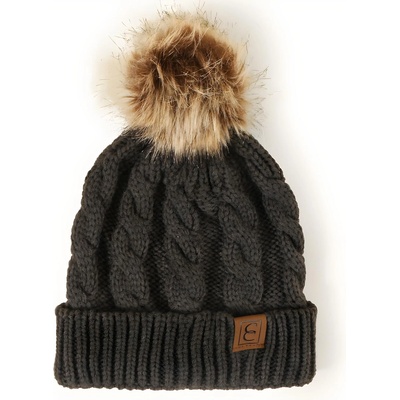 HARAHU Детска плетена шапка - Тъмно Сива kp12448 (12448)