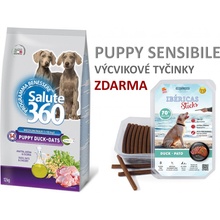 Salute dog Puppy kachna+oves med/maxi 12 kg