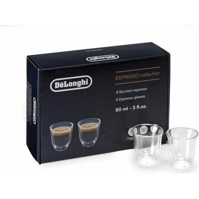 De'Longhi Sklenice na kávu a čaj 6 x 90 ml