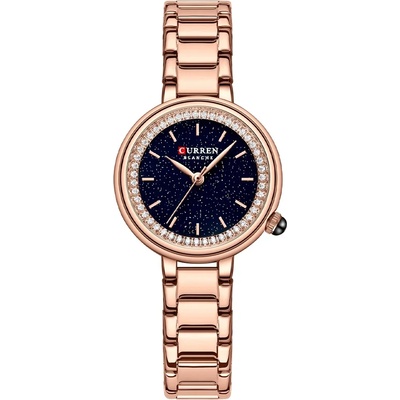 Curren Дамски часовник Curren Jovia, Розово злато / Черен (CURREN-9089-ROSEGOLD-BLACK)